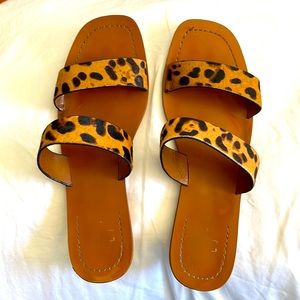 Zara womens size 8 cheetah sandals. Lightly worn
